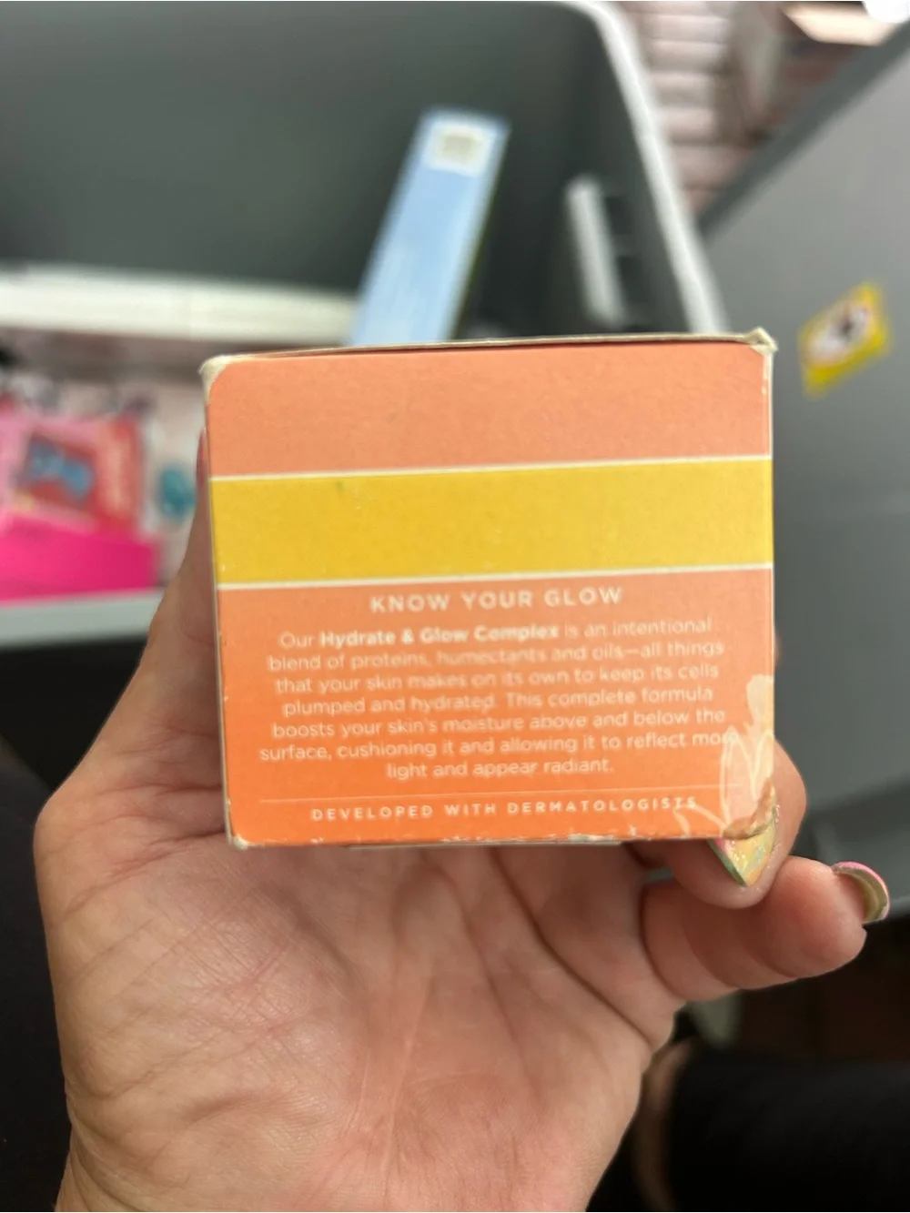Burt's Bees Gel Cream in White & Yellow-Orange Packaging